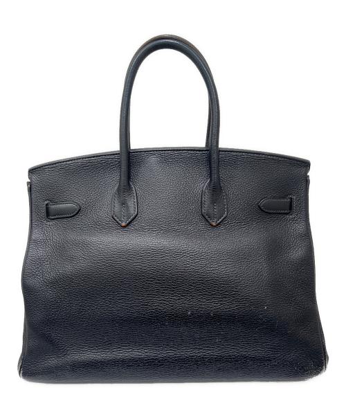 HERMES（エルメス）HERMES (エルメス) バーキン 35 ▢L刻印:2008年 ブラック シルバー金具 ネイビー サイズ:35の古着・服飾アイテム