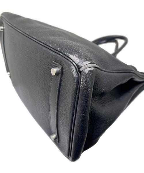 HERMES（エルメス）HERMES (エルメス) バーキン 35 ▢L刻印:2008年 ブラック シルバー金具 ネイビー サイズ:35の古着・服飾アイテム