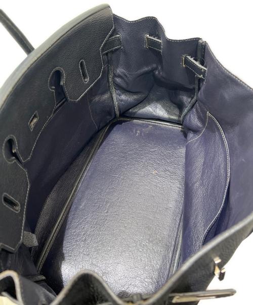 HERMES（エルメス）HERMES (エルメス) バーキン 35 ▢L刻印:2008年 ブラック シルバー金具 ネイビー サイズ:35の古着・服飾アイテム