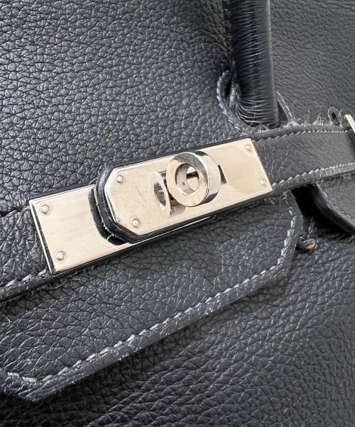 HERMES（エルメス）HERMES (エルメス) バーキン 35 ▢L刻印:2008年 ブラック シルバー金具 ネイビー サイズ:35の古着・服飾アイテム