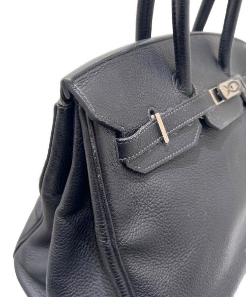 HERMES（エルメス）HERMES (エルメス) バーキン 35 ▢L刻印:2008年 ブラック シルバー金具 ネイビー サイズ:35の古着・服飾アイテム