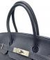 中古・古着 HERMES (エルメス) バーキン 35 ▢L刻印:2008年 ブラック シルバー金具 ネイビー サイズ:35：750000円