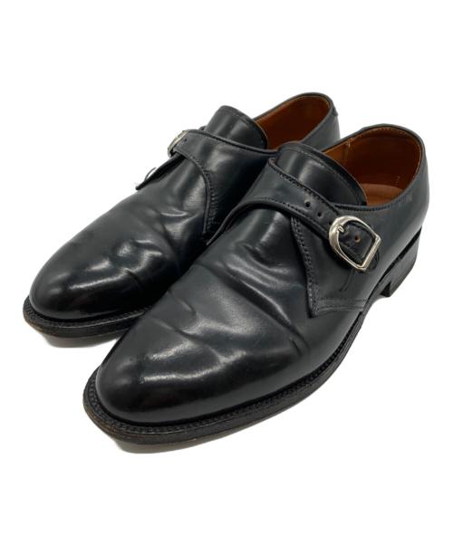 Alden（オールデン）ALDEN (オールデン) シングルモンクストラップシューズ ブラック サイズ:6の古着・服飾アイテム