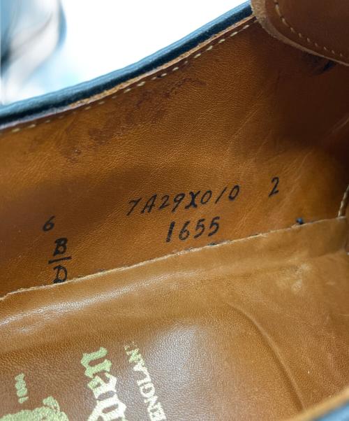 Alden（オールデン）ALDEN (オールデン) シングルモンクストラップシューズ ブラック サイズ:6の古着・服飾アイテム