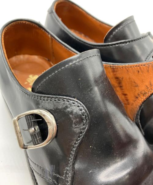 Alden（オールデン）ALDEN (オールデン) シングルモンクストラップシューズ ブラック サイズ:6の古着・服飾アイテム