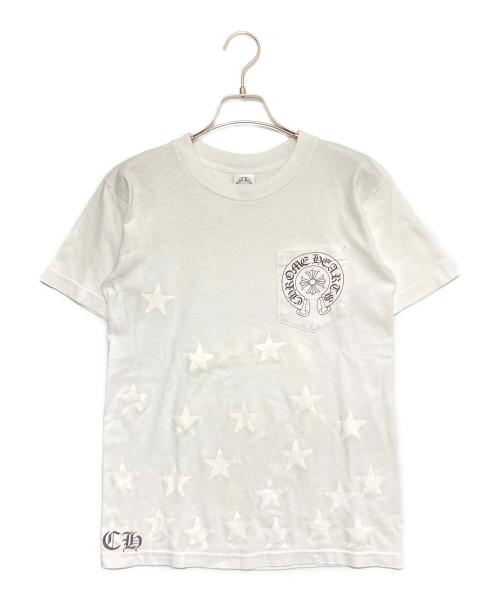 CHROME HEARTS（クロムハーツ）CHROME HEARTS (クロムハーツ) Horseshoe Star Print Tee ホワイト サイズ:Sの古着・服飾アイテム