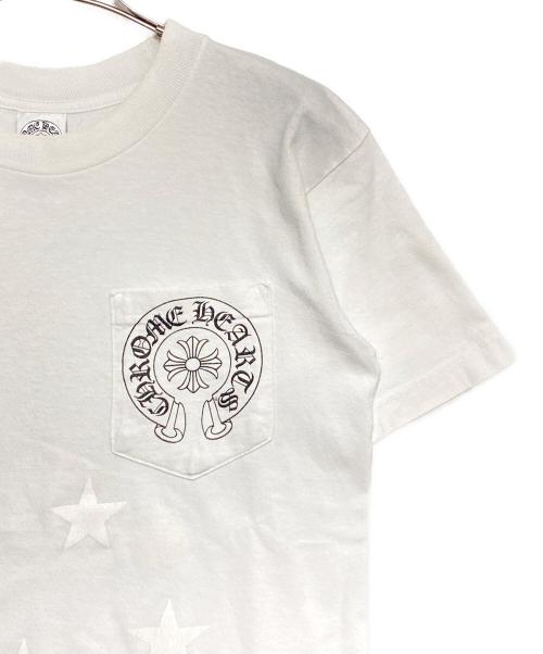 CHROME HEARTS（クロムハーツ）CHROME HEARTS (クロムハーツ) Horseshoe Star Print Tee ホワイト サイズ:Sの古着・服飾アイテム