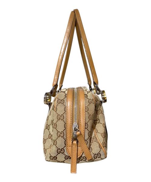 GUCCI（グッチ）GUCCI (グッチ) GGツインズショルダーバッグ ブラウンの古着・服飾アイテム