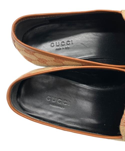 GUCCI（グッチ）GUCCI (グッチ) ホースビットGGローファー ブラウン サイズ:38の古着・服飾アイテム