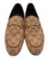 中古・古着 GUCCI (グッチ) ホースビットGGローファー ブラウン サイズ:38：40000円