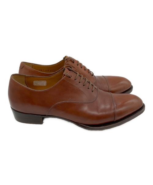 SHETLAND FOX（シェットランドフォックス）SHETLAND FOX (シェットランドフォックス) ストレートチップシューズ ブラウン サイズ:24.5の古着・服飾アイテム