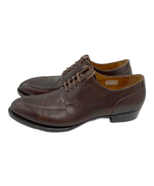 SHETLAND FOX（シェットランドフォックス）SHETLAND FOX (シェットランドフォックス) Uチップシューズ ダークブラウン サイズ:24.5の古着・服飾アイテム