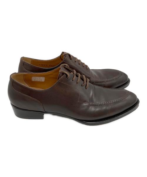 SHETLAND FOX（シェットランドフォックス）SHETLAND FOX (シェットランドフォックス) Uチップシューズ ダークブラウン サイズ:24.5の古着・服飾アイテム