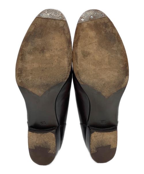 SHETLAND FOX（シェットランドフォックス）SHETLAND FOX (シェットランドフォックス) Uチップシューズ ダークブラウン サイズ:24.5の古着・服飾アイテム
