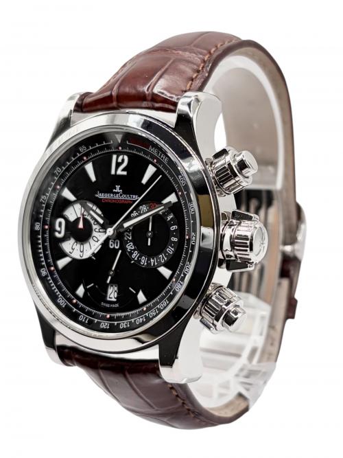 JAEGER LE COULTRE（ジャガールクルト）JAEGER LE COULTRE (ジャガールクルト) マスターコンプレッサー クロノグラフ 黒文字盤 サイズ:42mmの古着・服飾アイテム