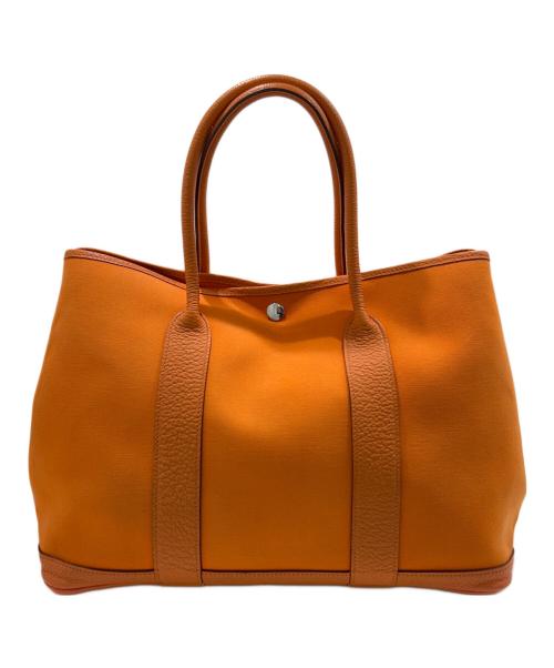 HERMES（エルメス）HERMES (エルメス) ガーデンパーティPM/オレンジ/ネゴンダ/□Q刻印:2013年製 オレンジ サイズ:PMの古着・服飾アイテム