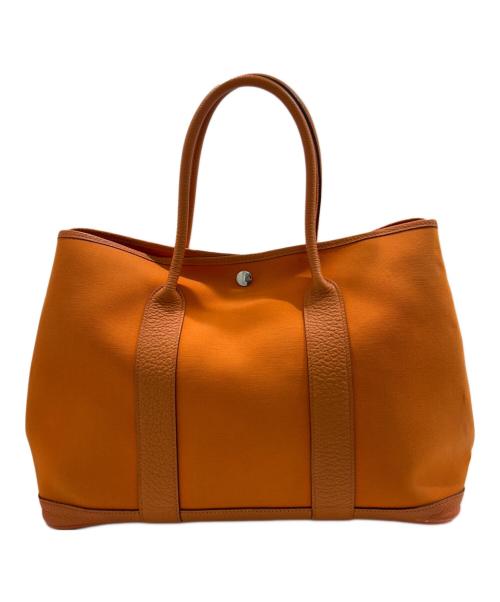 HERMES（エルメス）HERMES (エルメス) ガーデンパーティPM/オレンジ/ネゴンダ/□Q刻印:2013年製 オレンジ サイズ:PMの古着・服飾アイテム