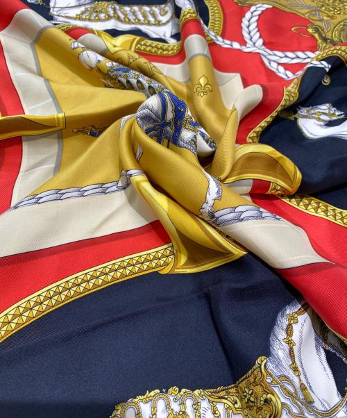 HERMES（エルメス）HERMES (エルメス) カレ90 ブラック サイズ:90の古着・服飾アイテム