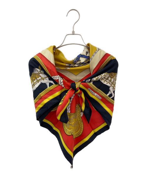 HERMES（エルメス）HERMES (エルメス) カレ90 ブラック サイズ:90の古着・服飾アイテム