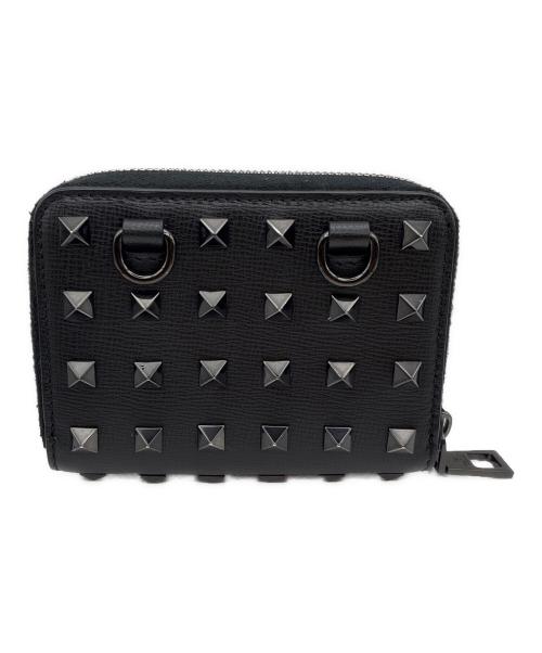 VALENTINO（ヴァレンティノ）VALENTINO (ヴァレンティノ) ショルダーストラップ付コインケース ブラック サイズ:-の古着・服飾アイテム