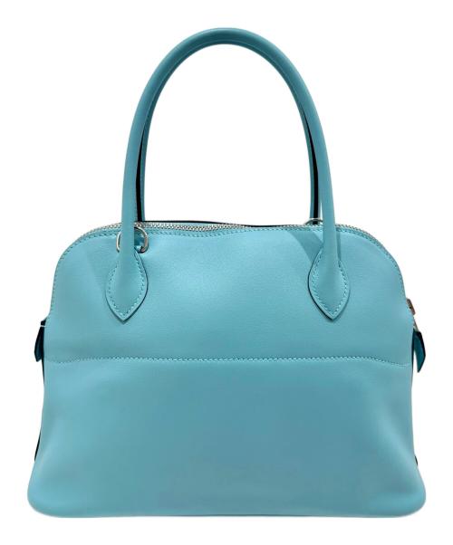 HERMES（エルメス）HERMES (エルメス) ボリード27/ブルーアトール/シルバー金具/ヴォースイフト/X刻印:2016年 ブルーアトール サイズ:27の古着・服飾アイテム