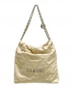 CHANELシャネル）の古着「シャネル22/ワンショルダーバッグ」｜ベージュ