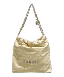 CHANEL（シャネル）の古着「シャネル22/ワンショルダーバッグ」｜ベージュ