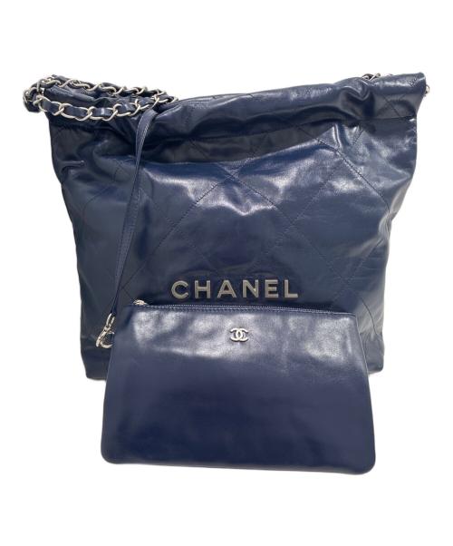 CHANEL（シャネル）CHANEL (シャネル) シャネル22/ネイビー/チェーンショルダーバッグ ネイビー サイズ:スモールの古着・服飾アイテム