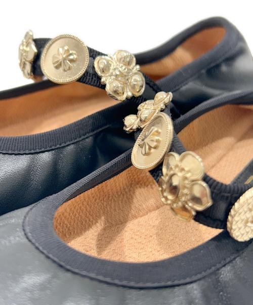 CHANEL（シャネル）CHANEL (シャネル) バレエシューズ/メリージェーン  ブラック サイズ:37の古着・服飾アイテム