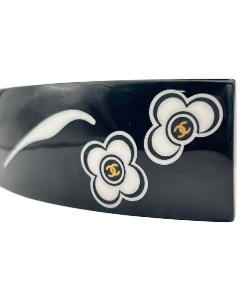 CHANEL（シャネル）CHANEL (シャネル) カメリアココマークバレッタ ブラックの古着・服飾アイテム