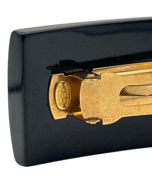 CHANEL（シャネル）CHANEL (シャネル) カメリアココマークバレッタ ブラックの古着・服飾アイテム