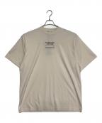 BALENCIAGAバレンシアガ）の古着「マルチランゲージロゴ刺繍付オーバーサイズT」｜アイボリー