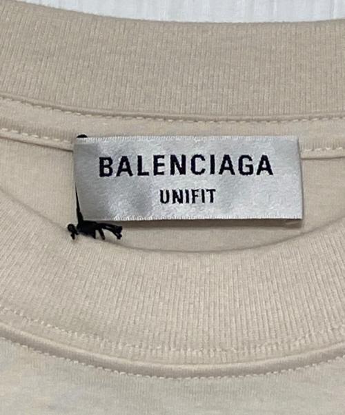 BALENCIAGA（バレンシアガ）BALENCIAGA (バレンシアガ) マルチランゲージロゴ刺繍付オーバーサイズT アイボリー サイズ:XSの古着・服飾アイテム