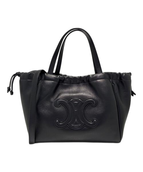 CELINE（セリーヌ）CELINE (セリーヌ) スモールカバドローストリングス ブラックの古着・服飾アイテム