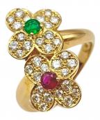 Ponte Vecchioポンテヴェキオ）の古着「Ruby Emerald Diamond Ring ルビーエメラルドダイヤリング」
