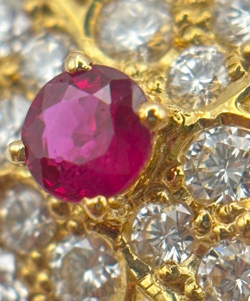 Ponte Vecchio（ポンテヴェキオ）Ponte Vecchio (ポンテヴェキオ) Ruby Emerald Diamond Ring ルビーエメラルドダイヤリング サイズ:14号の古着・服飾アイテム