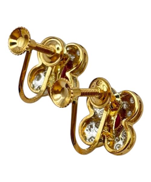 Ponte Vecchio（ポンテヴェキオ）Ponte Vecchio (ポンテヴェキオ) Flower Ruby Diamond Earrings フラワールビーダイヤイヤリング サイズ:-の古着・服飾アイテム