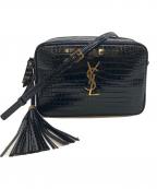 Saint Laurent Parisサンローランパリ）の古着「カサンドラ クロコ型押しカメラショルダーバッグ」｜ブラック