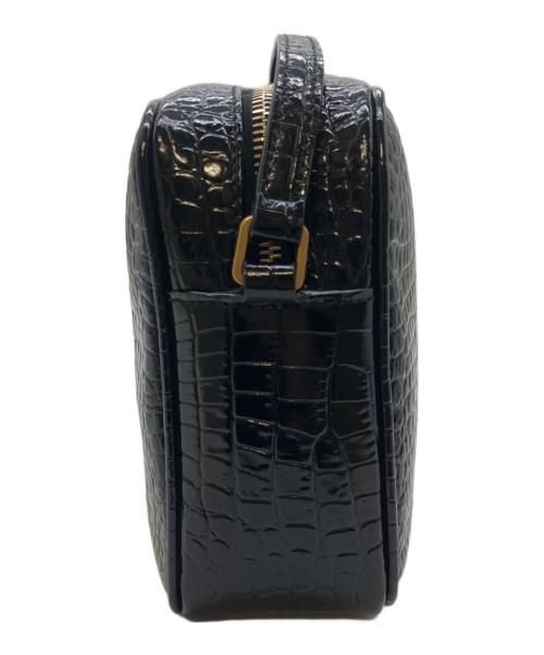 Saint Laurent Paris（サンローランパリ）Saint Laurent Paris (サンローランパリ) カサンドラ クロコ型押しカメラショルダーバッグ ブラックの古着・服飾アイテム