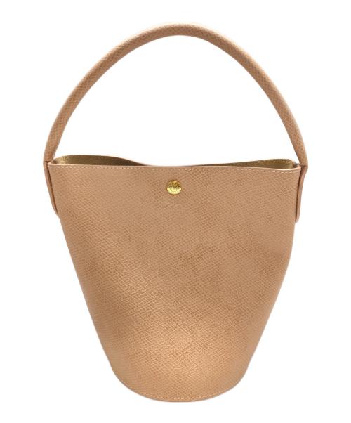 LONGCHAMP（ロンシャン）LONGCHAMP (ロンシャン) バケットバッグ ピンクベージュの古着・服飾アイテム