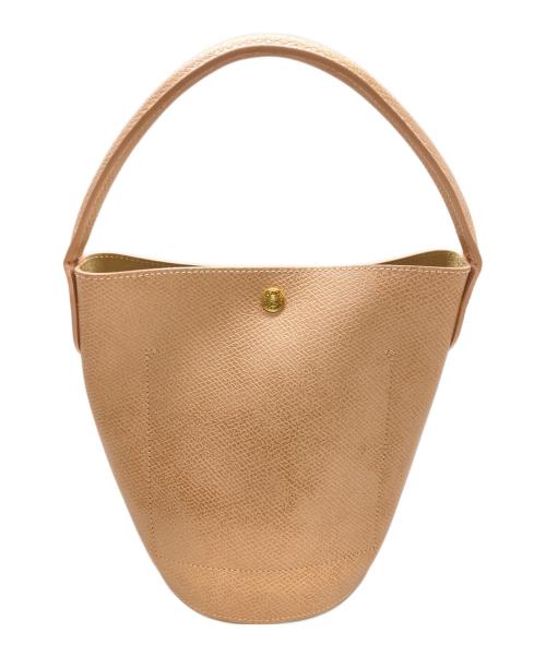 LONGCHAMP（ロンシャン）LONGCHAMP (ロンシャン) バケットバッグ ピンクベージュの古着・服飾アイテム