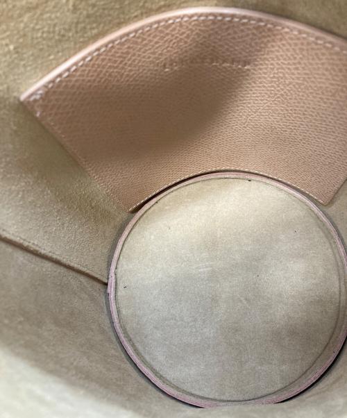 LONGCHAMP（ロンシャン）LONGCHAMP (ロンシャン) バケットバッグ ピンクベージュの古着・服飾アイテム