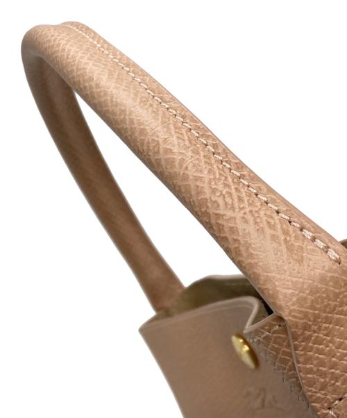 LONGCHAMP（ロンシャン）LONGCHAMP (ロンシャン) バケットバッグ ピンクベージュの古着・服飾アイテム