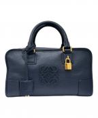 LOEWEロエベ）の古着「アマソナ28/レザーハンドバッグ」｜ネイビー
