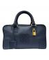 LOEWE（ロエベ）の古着「アマソナ28/レザーハンドバッグ」｜ネイビー