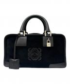 LOEWEロエベ）の古着「アマソナ28/スウェードハンドバッグ」｜ブラック