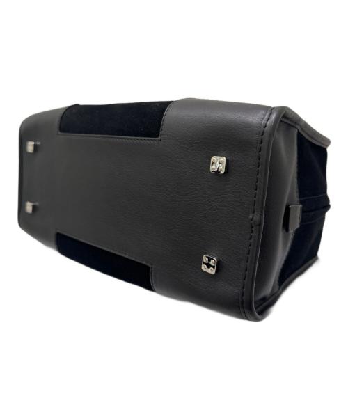 LOEWE（ロエベ）LOEWE (ロエベ) アマソナ28/スウェードハンドバッグ ブラック サイズ:28の古着・服飾アイテム