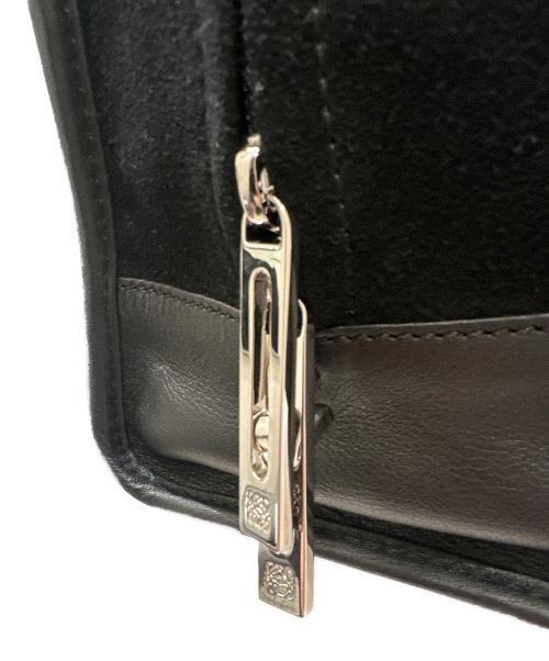 LOEWE（ロエベ）LOEWE (ロエベ) アマソナ28/スウェードハンドバッグ ブラック サイズ:28の古着・服飾アイテム