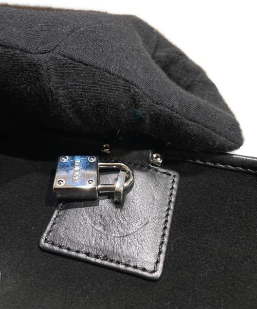 LOEWE（ロエベ）LOEWE (ロエベ) アマソナ28/スウェードハンドバッグ ブラック サイズ:28の古着・服飾アイテム