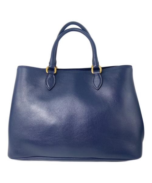 PRADA（プラダ）PRADA (プラダ) 2WAYショルダーバッグ ネイビーの古着・服飾アイテム